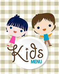 Image showing kids menu background