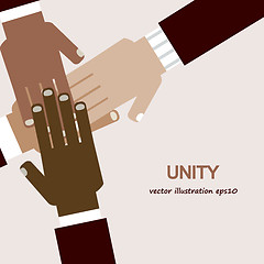 Image showing hands diverse unity