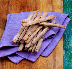 Image showing Crunchy Bread Sticks