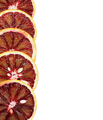 Image showing Frame of Blood Oranges