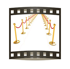 Image showing 3d illustration of path to the success. The film strip