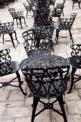 Image showing Wrought iron furniture