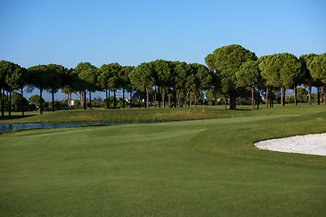 Image showing golf course on sunny day