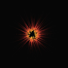 Image showing Explode Flash, Cartoon Explosion, Star Burst