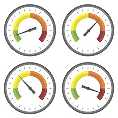 Image showing Set of Manometer Icons