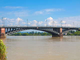 Image showing Rhine river in Mainz