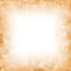 Image showing Orange Polygonal Background.