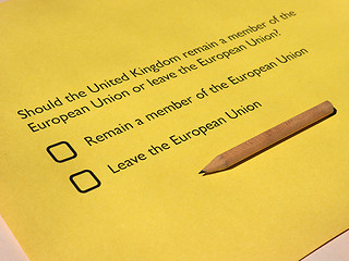 Image showing Brexit referendum in UK