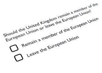 Image showing Brexit referendum in UK