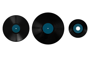 Image showing Size comparison of recording media