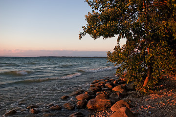 Image showing sunset evening