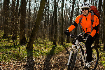 Image showing Cyclist Riding the Bike