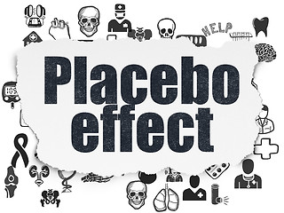 Image showing Health concept: Placebo Effect on Torn Paper background
