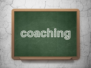 Image showing Education concept: Coaching on chalkboard background