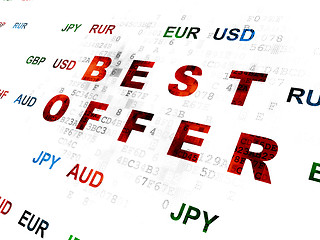 Image showing Business concept: Best Offer on Digital background