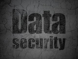 Image showing Protection concept: Data Security on grunge wall background