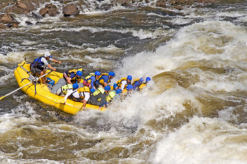 Image showing rafting boat