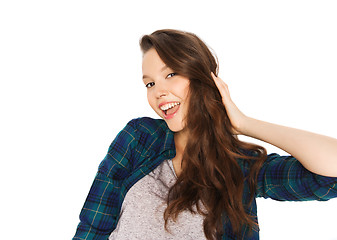 Image showing happy smiling pretty teenage girl