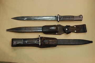 Image showing Old bayonets