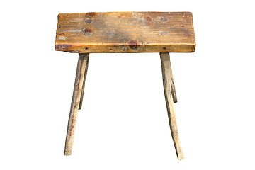 Image showing isolated old handmade seat