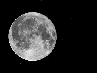 Image showing Moon and stars