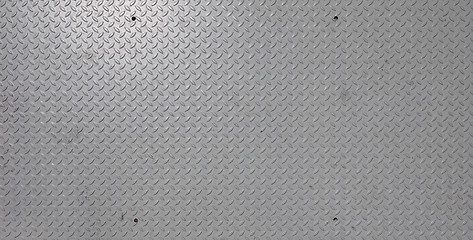 Image showing Grey steel diamond plate background