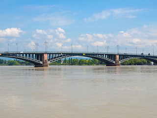 Image showing Rhine river in Mainz