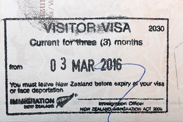 Image showing New Zealand Passport Stamp