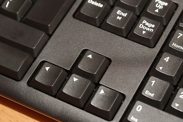 Image showing Black Keyboard Detail