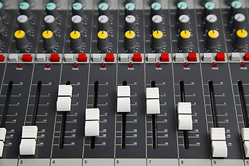 Image showing Audio Mixer Board