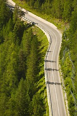 Image showing Alpine Mountain Road