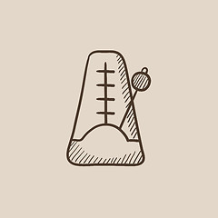 Image showing Metronome sketch icon.