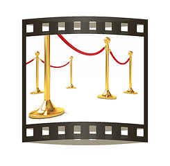 Image showing 3d illustration of path to the success. The film strip