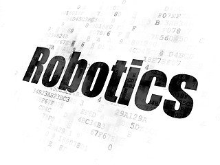 Image showing Science concept: Robotics on Digital background