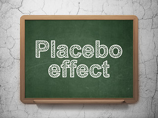 Image showing Medicine concept: Placebo Effect on chalkboard background