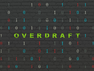 Image showing Finance concept: Overdraft on wall background