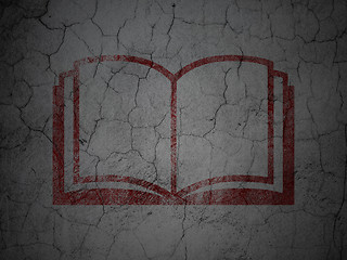 Image showing Science concept: Book on grunge wall background