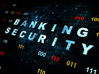 Image showing Protection concept: Banking Security on Digital background