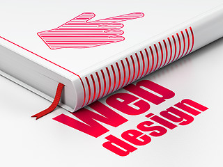 Image showing Web design concept: book Mouse Cursor, Web Design on white background