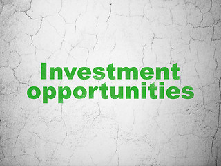 Image showing Business concept: Investment Opportunities on wall background