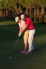 Image showing golf instructions