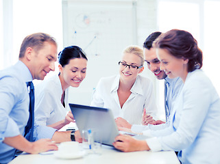 Image showing business team having meeting in office