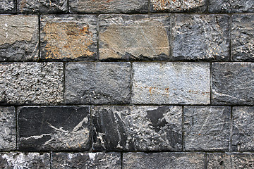 Image showing Old grunge stone wall