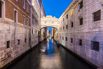 Image showing Bridge of Sighs, Venice, Italy.