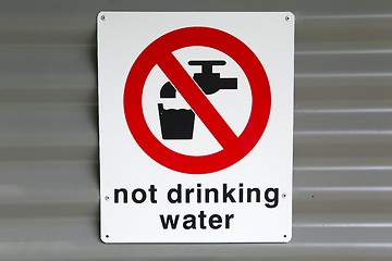 Image showing Not Drinking Water