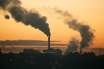 Image showing Smoking power plant