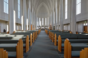 Image showing Modern Cathedral Interior