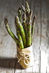Image showing bunch of fresh asparagus 