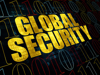 Image showing Security concept: Global Security on Digital background