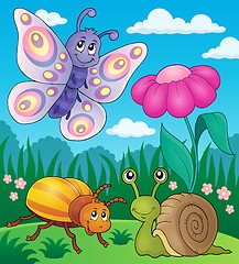 Image showing Spring animals and insect theme image 2